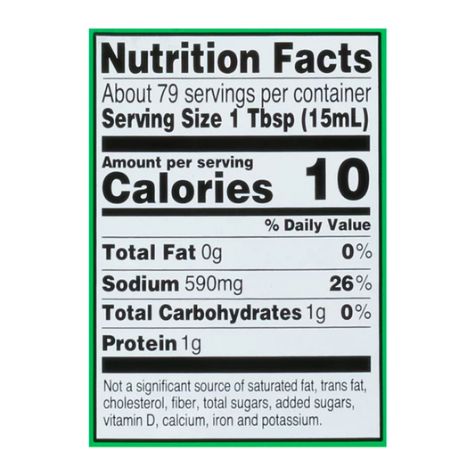 kikkoman less sodium sauce nutrition