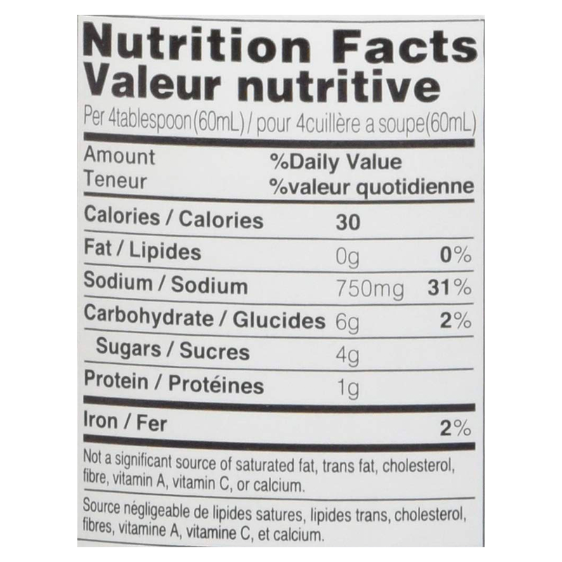 kikkoman soba tsuyu nutrition