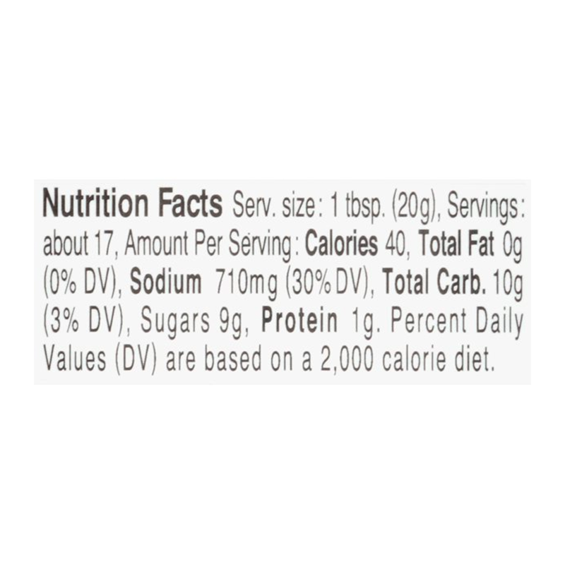 kikkoman sweet soy glaze nutrition facts