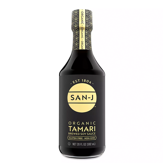 San-J organic tamari brewed soy sauce