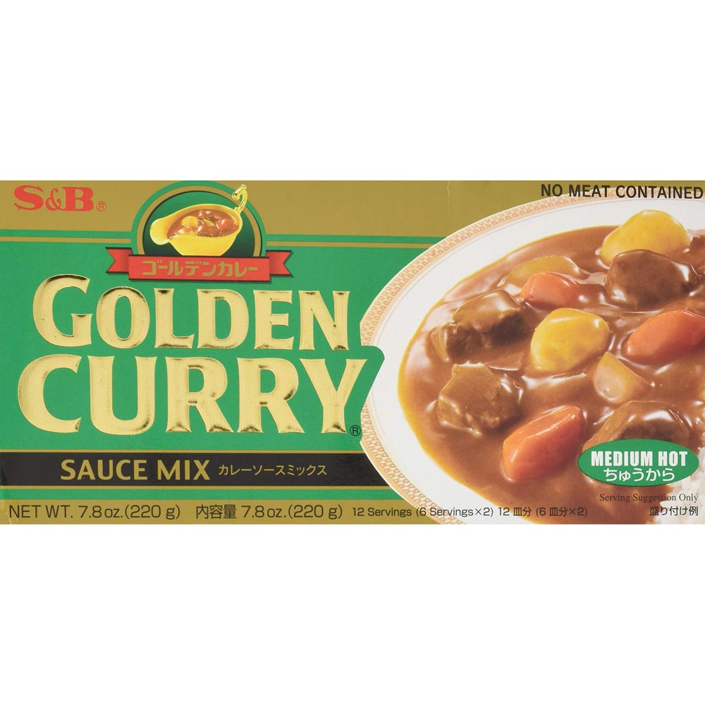 S&B Golden Curry Sauce Mix Medium Hot