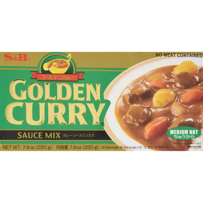 S&B Golden Curry Sauce Mix Medium Hot