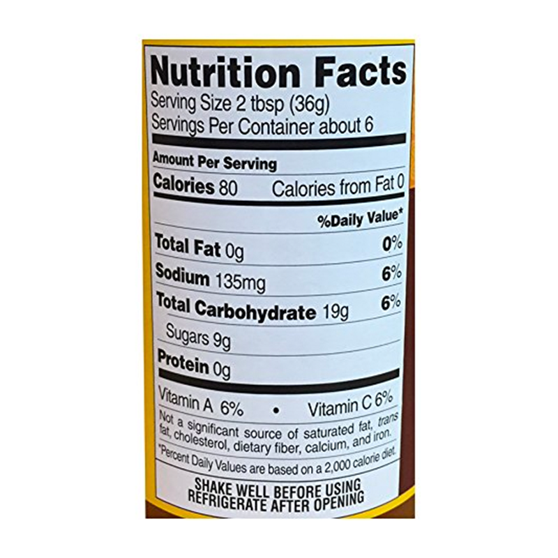 dynasty chinese duck sauce nutrition 