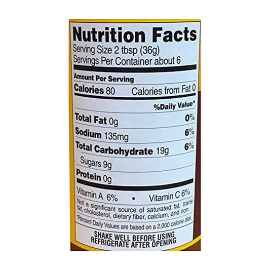 dynasty chinese duck sauce nutrition 