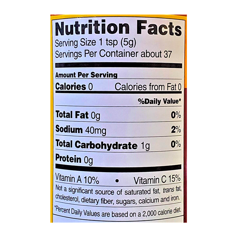 dynasty thai chili garlic sauce nutrition