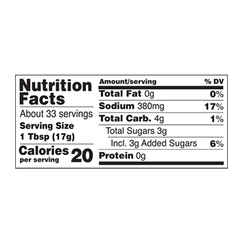 Takumi Teriyaki sauce Triple Ginger nutrition