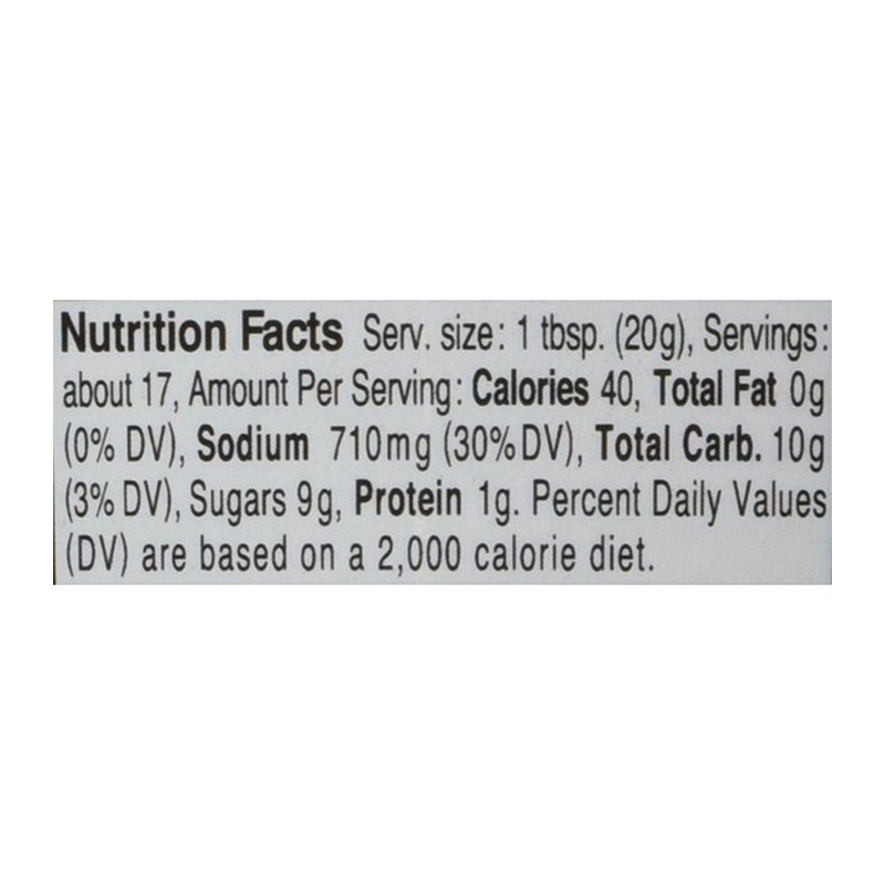 kikkoman unagi sushi sauce nutrition facts