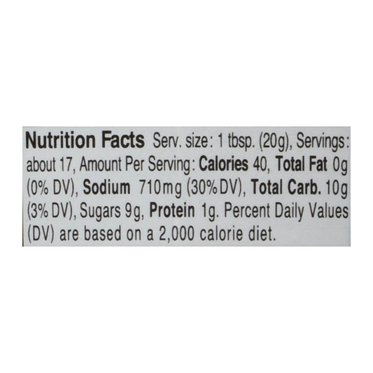 kikkoman unagi sushi sauce nutrition facts