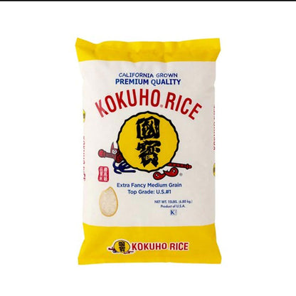 Kokuho Rice Extra Fancy Medium Grain Yellow 15LB