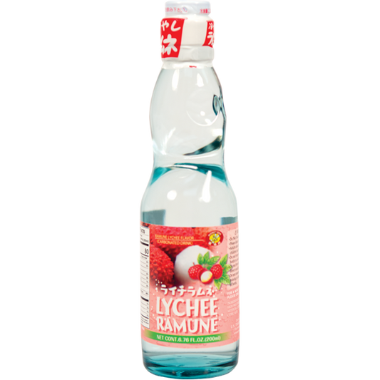 Honey Bee Lychee Ramune Drink 6.7oz