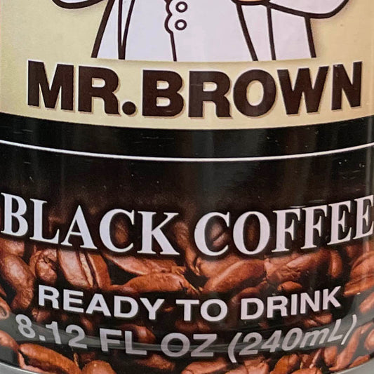 Mr. Brown Ready to Drink Black Coffee