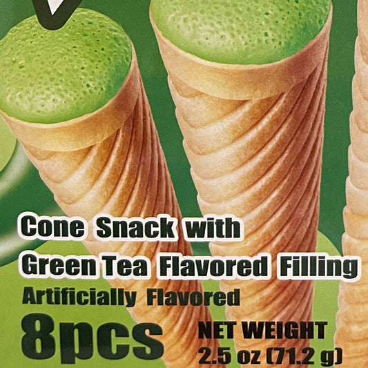 Hapi Bing Bing Green Tea Flavor Cone Snack