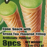 Hapi Bing Bing Green Tea Flavor Cone Snack