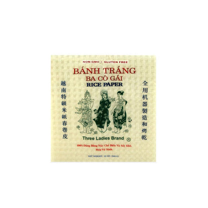Three Ladies Rice Paper 12oz squar 22cm