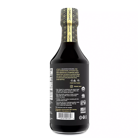 San-J organic tamari brewed soy sauce nutrition