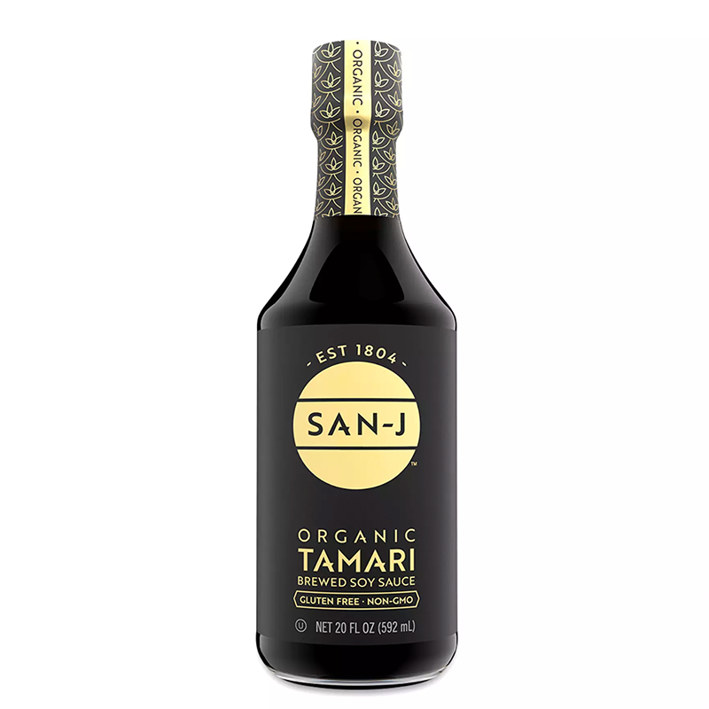 San-J organic tamari brewed soy sauce