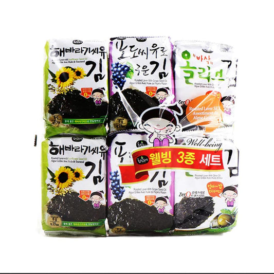 ChoripDong Korean Seaweed Snack, Mixed flavors 12Pack